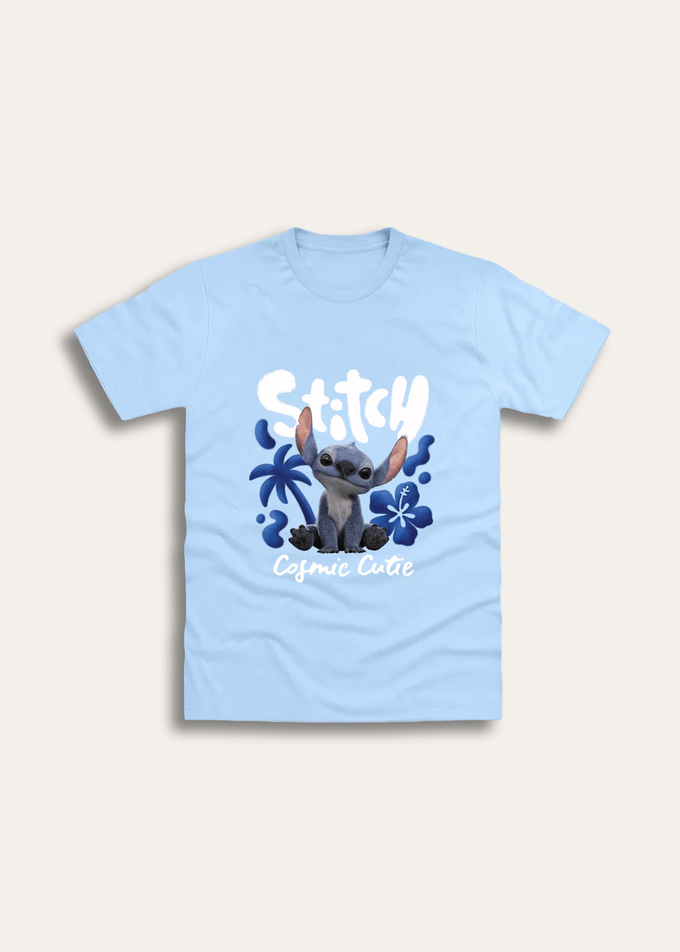 Brand Threads Disney Lilo & Stitch Movie Blue T Shirt (Ages 5-13 Years)