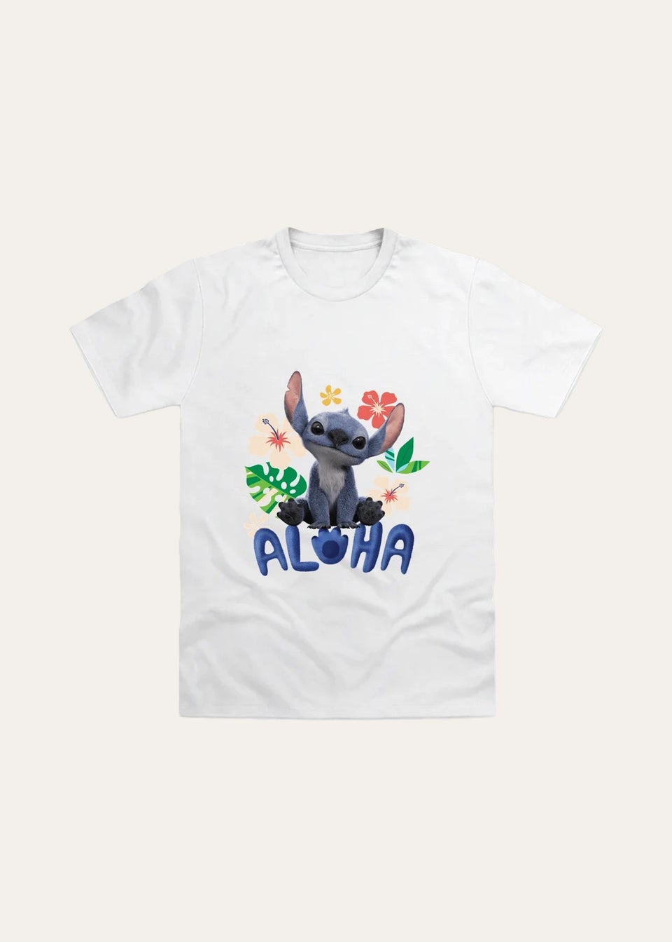 Brand Threads Disney Lilo & Stitch Movie White T Shirt (Ages 5-13 Years)