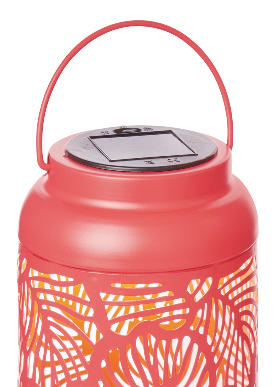Premier Decorations Solar Coral Metal Lantern (19cm)