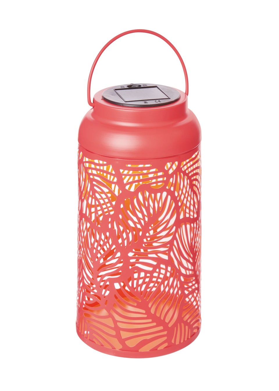 Premier Decorations Solar Coral Metal Lantern (19cm)