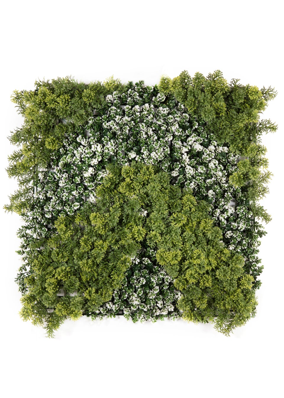 Premier Decorations Green Artificial Living Wall Festive Wave (50cm x 50cm)