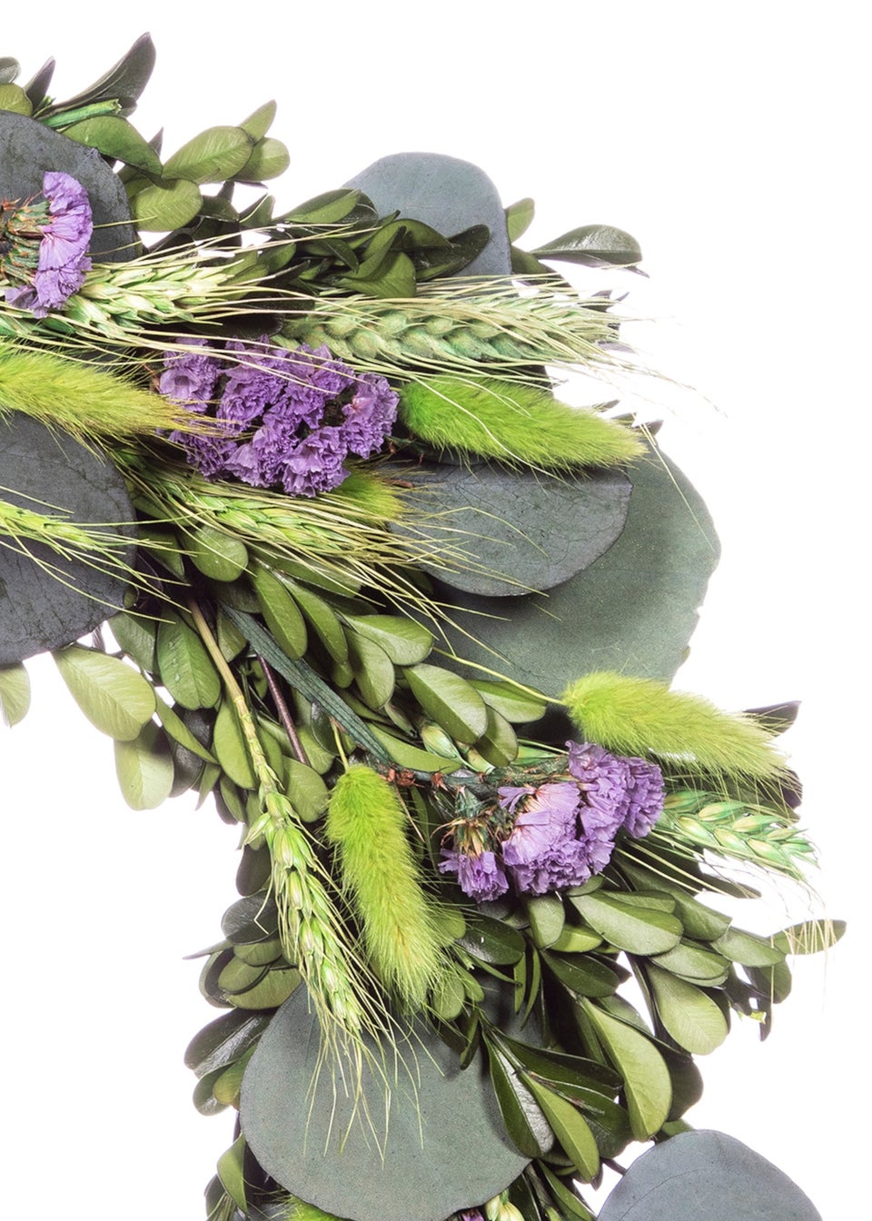 Premier Decorations Green Dried Eucalyptus & Corn Wreath