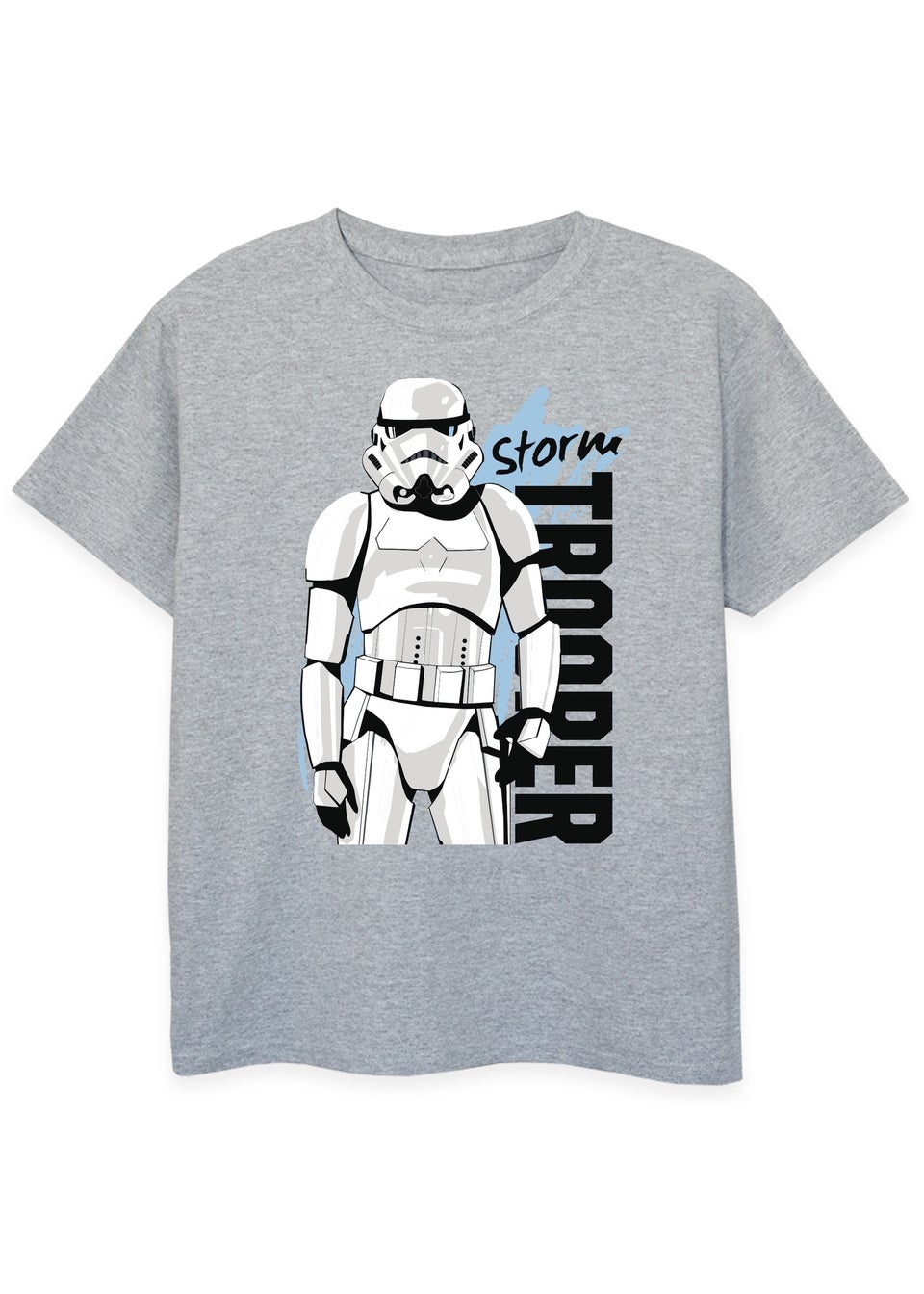 Star Wars Storm Trooper Boys Grey Graphic T-Shirt (3-13 Years)