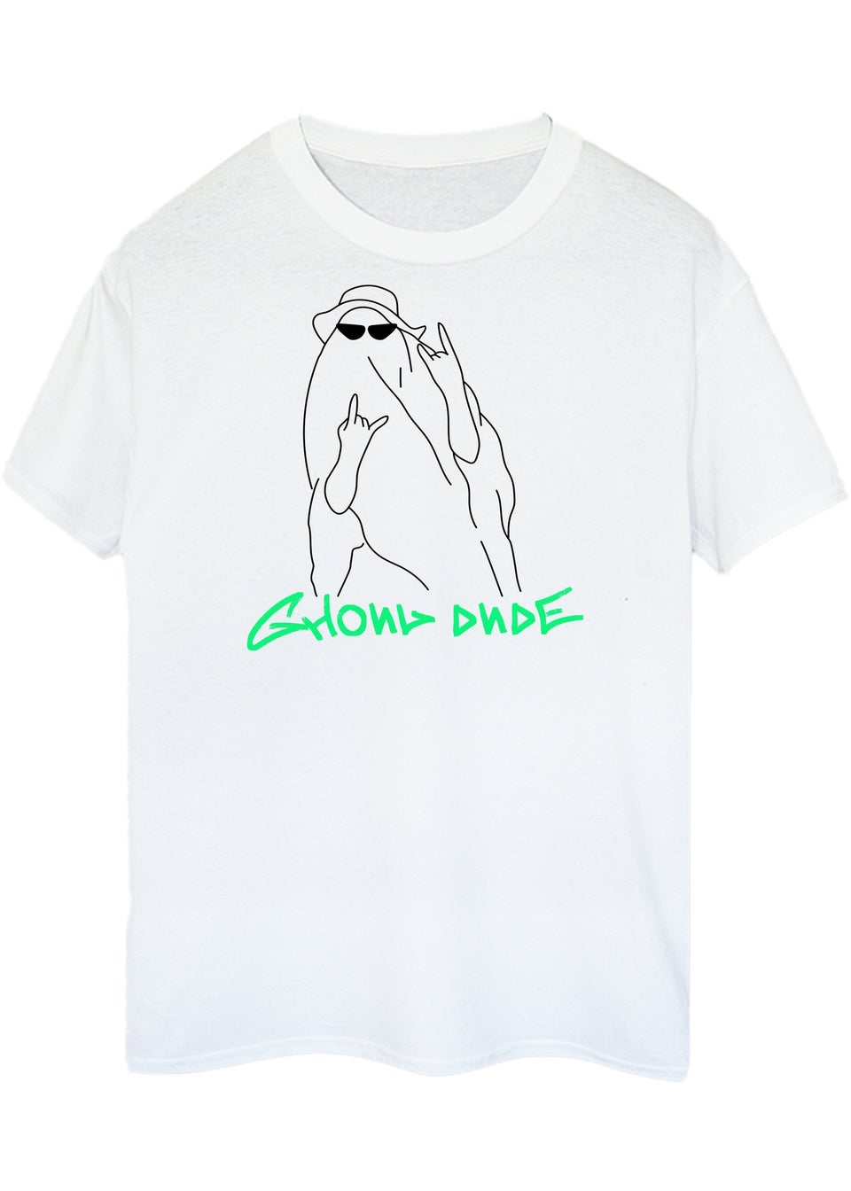 Brands In Halloween Ghoul Dude Men's White Graphic T-Shirt
