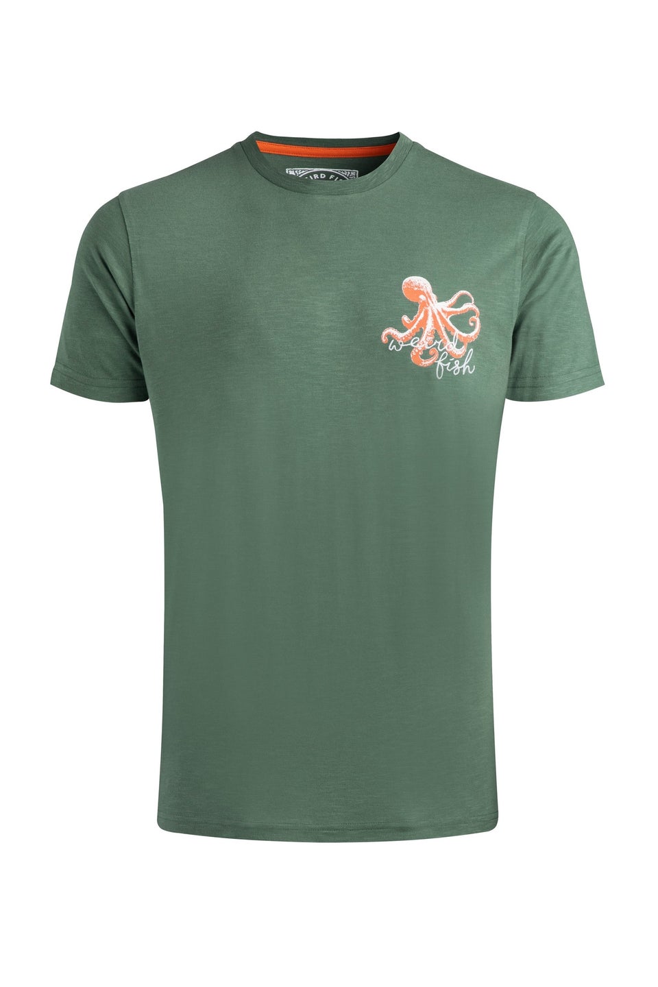 Weird Fish Army Green Porter Premium Graphic Tee