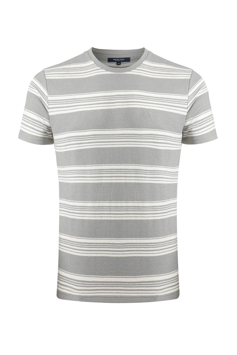 Weird Fish Limestone Xavier Crepe Stripe T-Shirt
