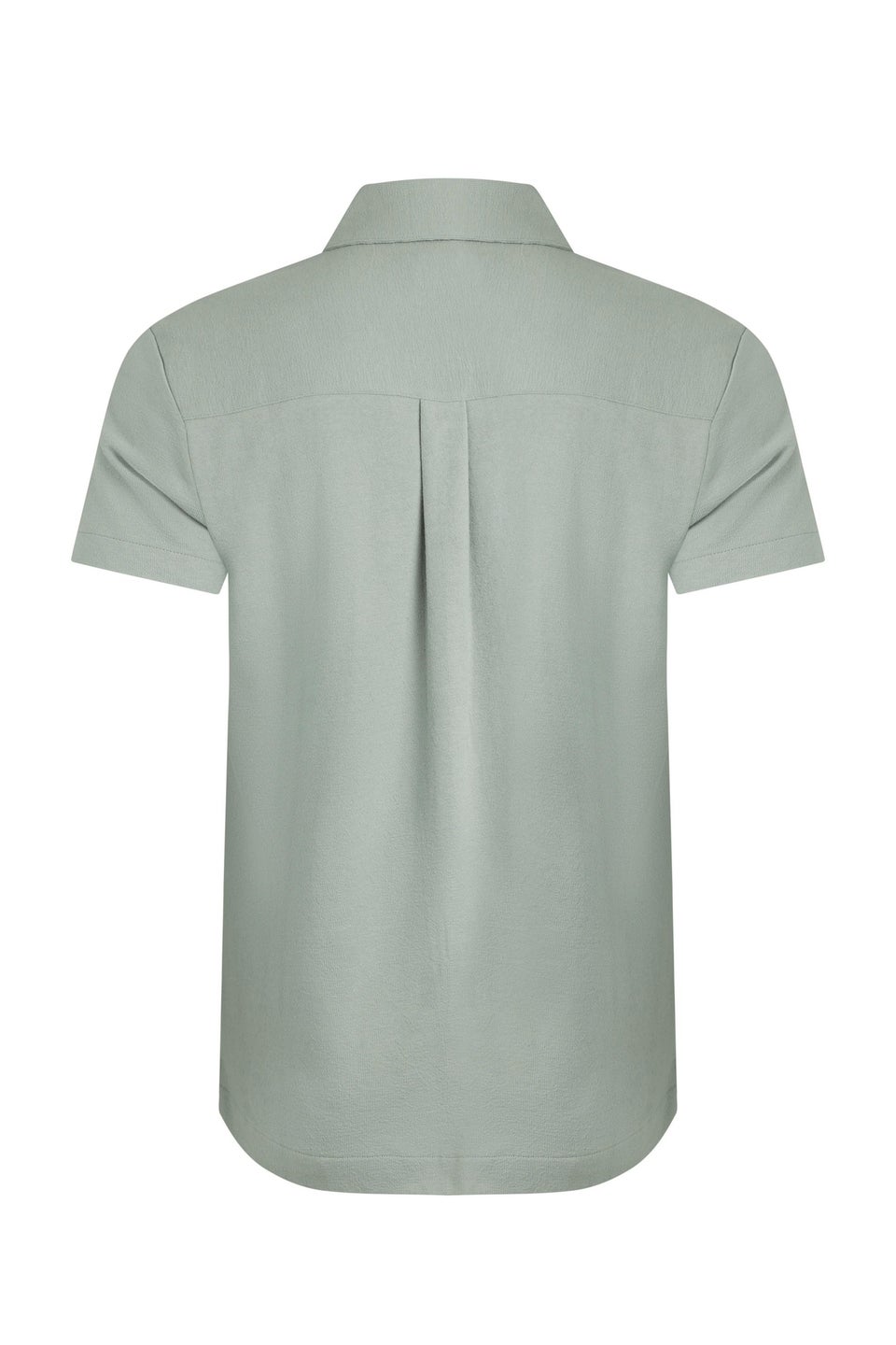 Weird Fish Limestone Wooster Crepe Knit Shirt