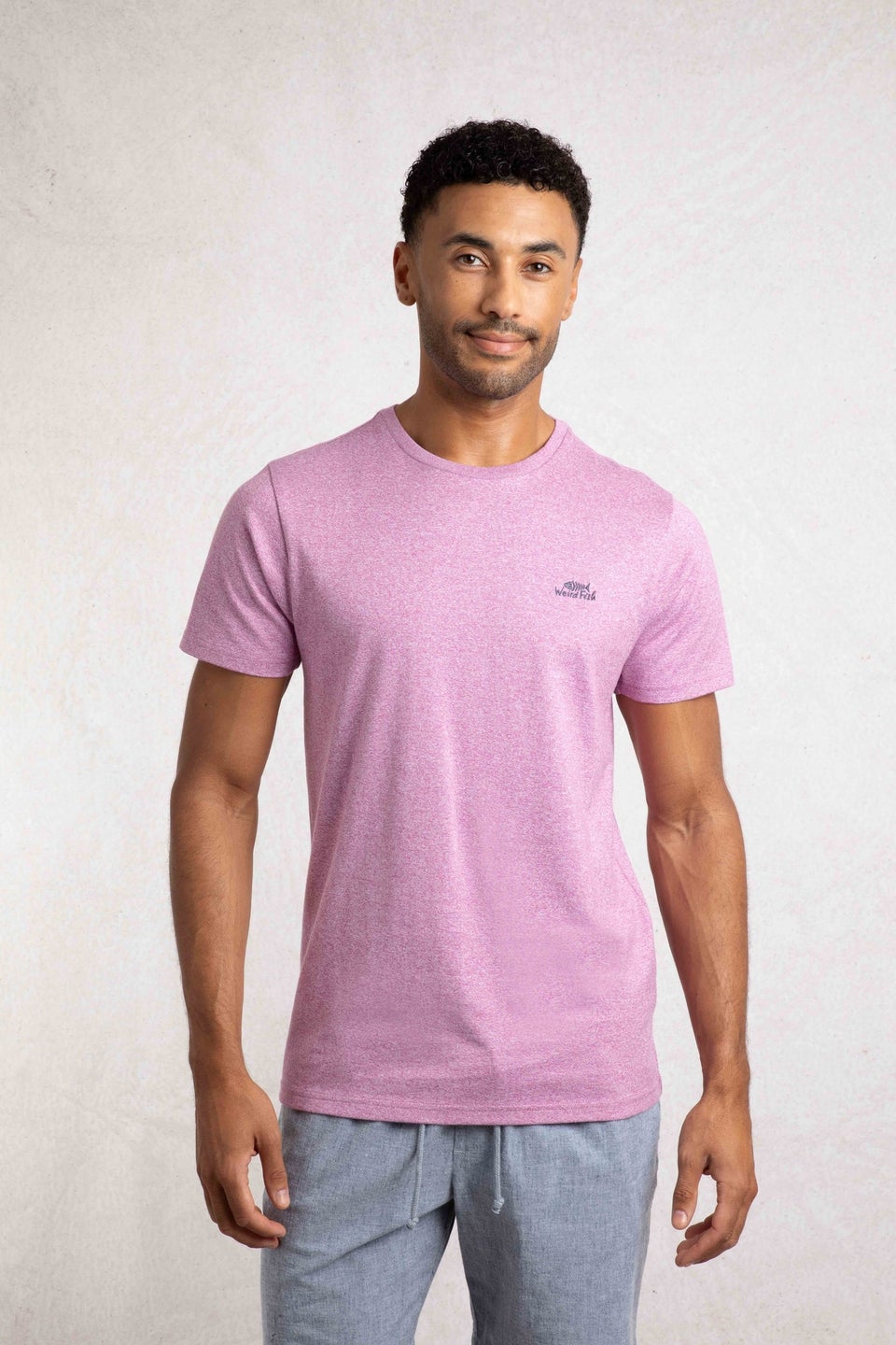 Weird Fish Magenta Fished Branded T-Shirt