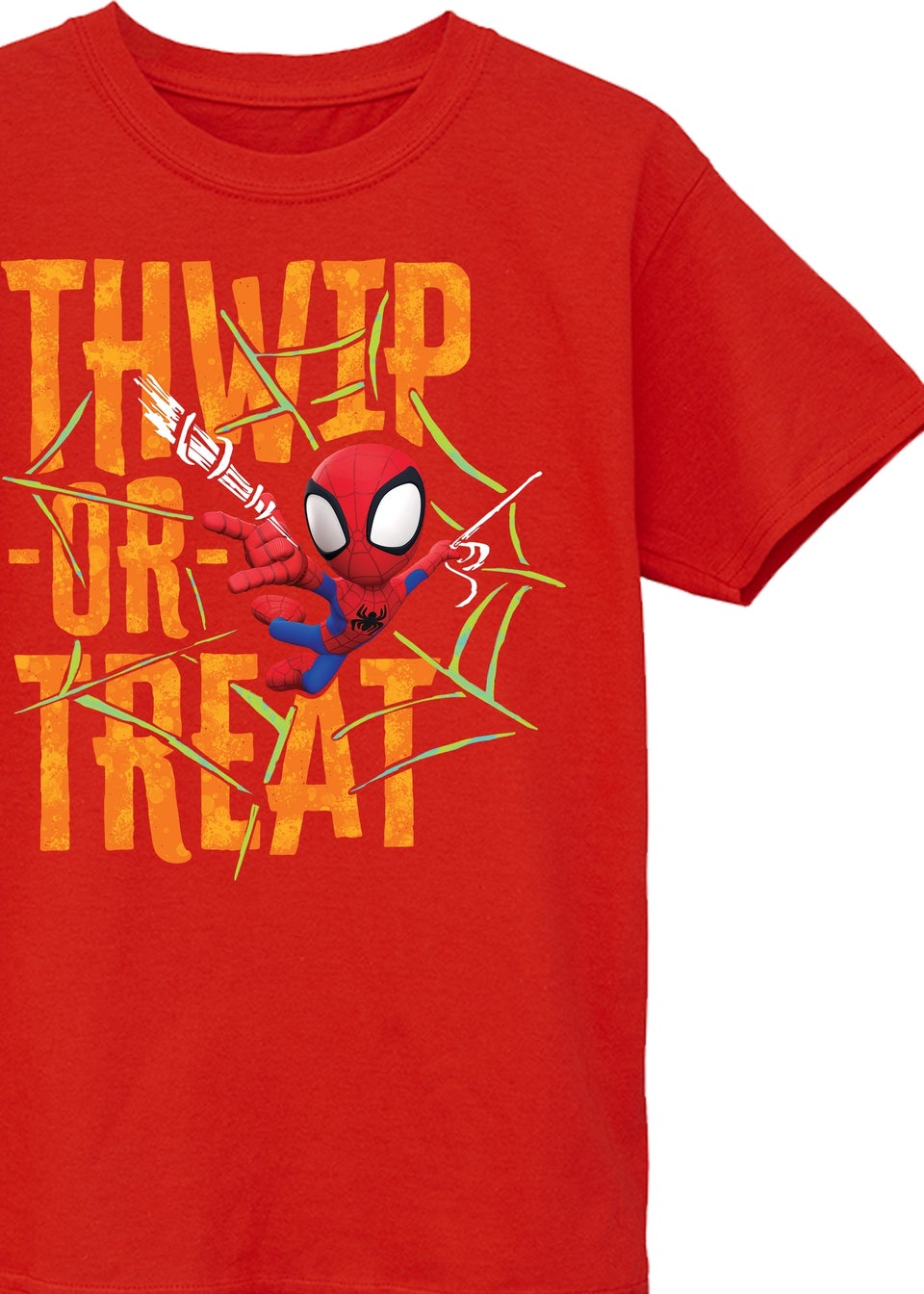 Marvel Spider-Man Thwip Or Treat Halloween Boys Red Graphic T-Shirt (3-13 Years)