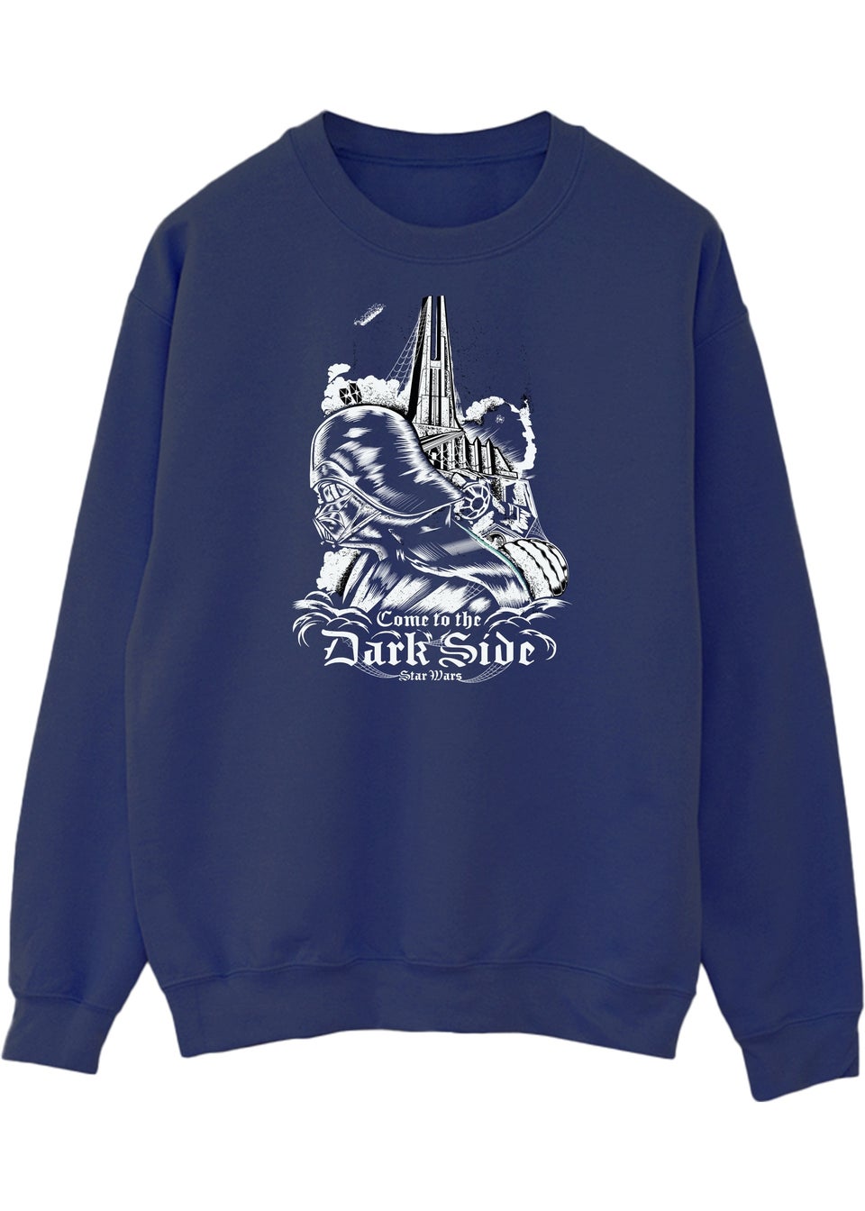 Star Wars Dark Side Men's Navy Graphic Sweatshirt
