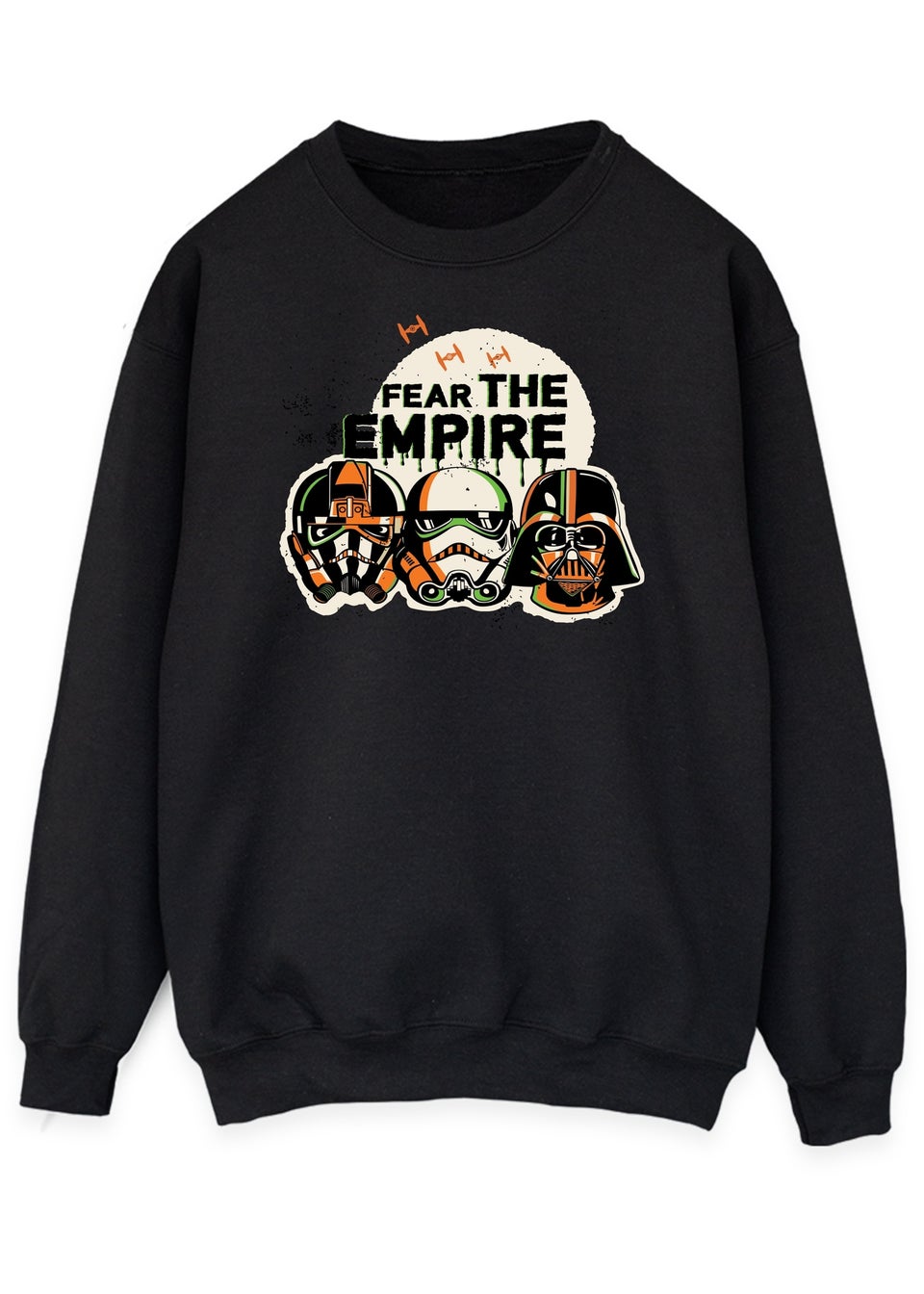 Star Wars Fear The Empire Halloween Men's Black Graphic Sweatshirt