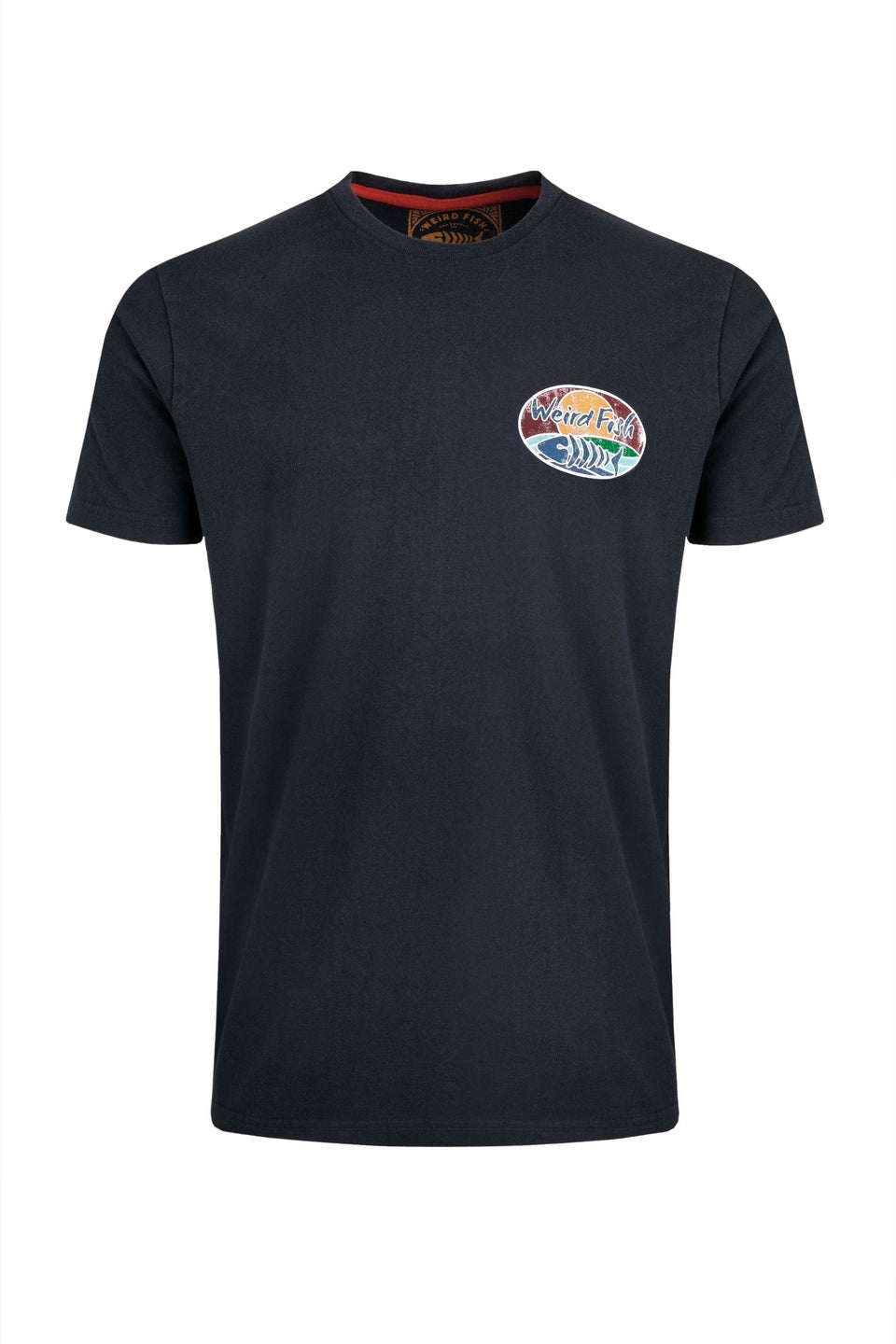 Weird Fish Navy Land & Sea Heritage Wash Graphic Tee