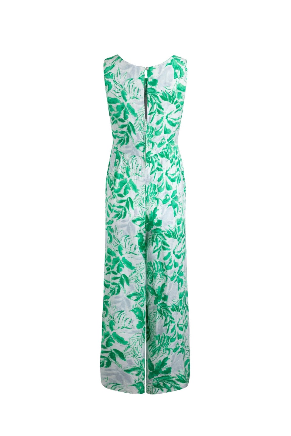 Weird Fish Evergreen Padra Slub Printed Jumpsuit