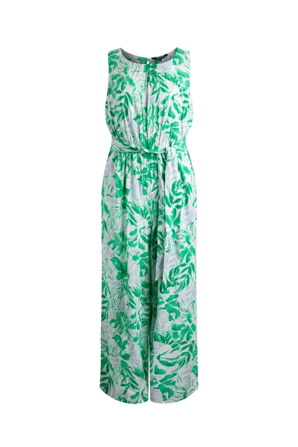 Weird Fish Evergreen Padra Slub Printed Jumpsuit