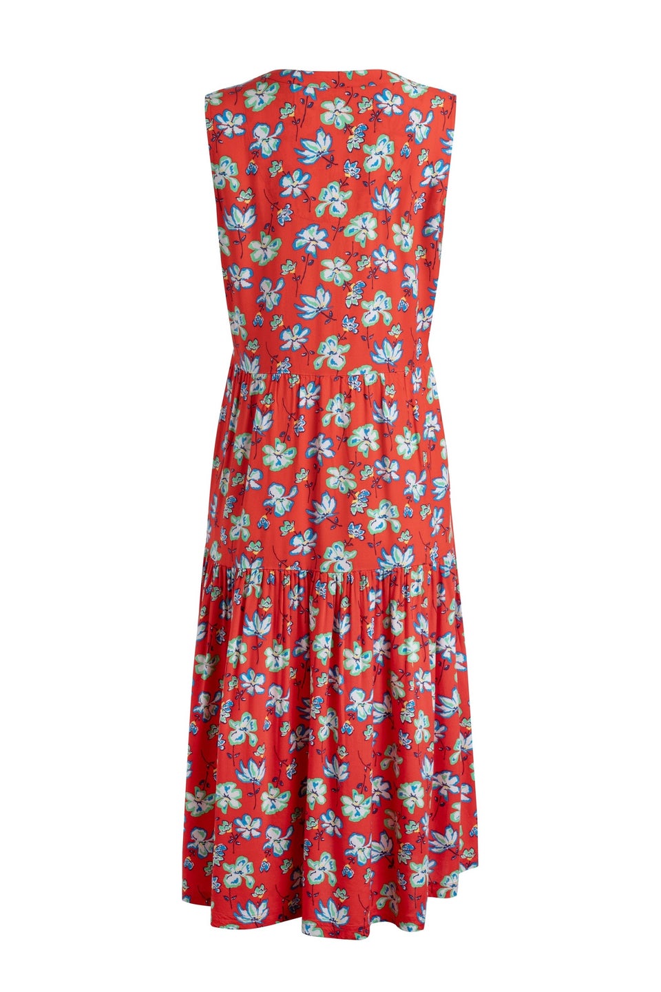 Weird Fish Red Mala Printed Dress