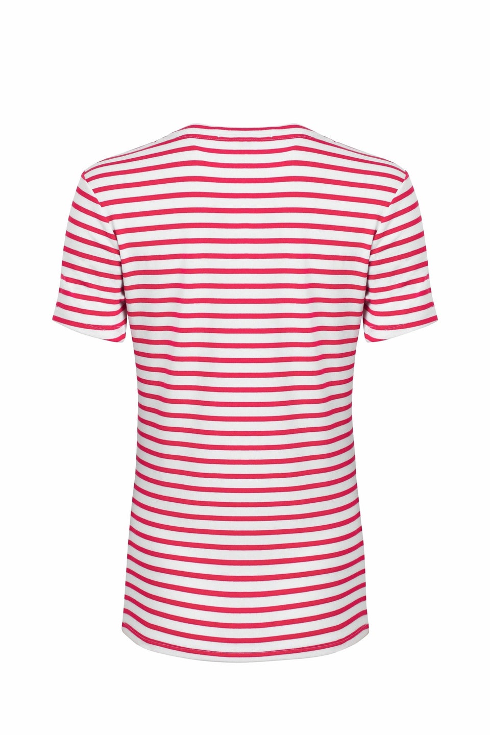 Weird Fish Crimson Natalie Striped Crew Neck T-Shirt