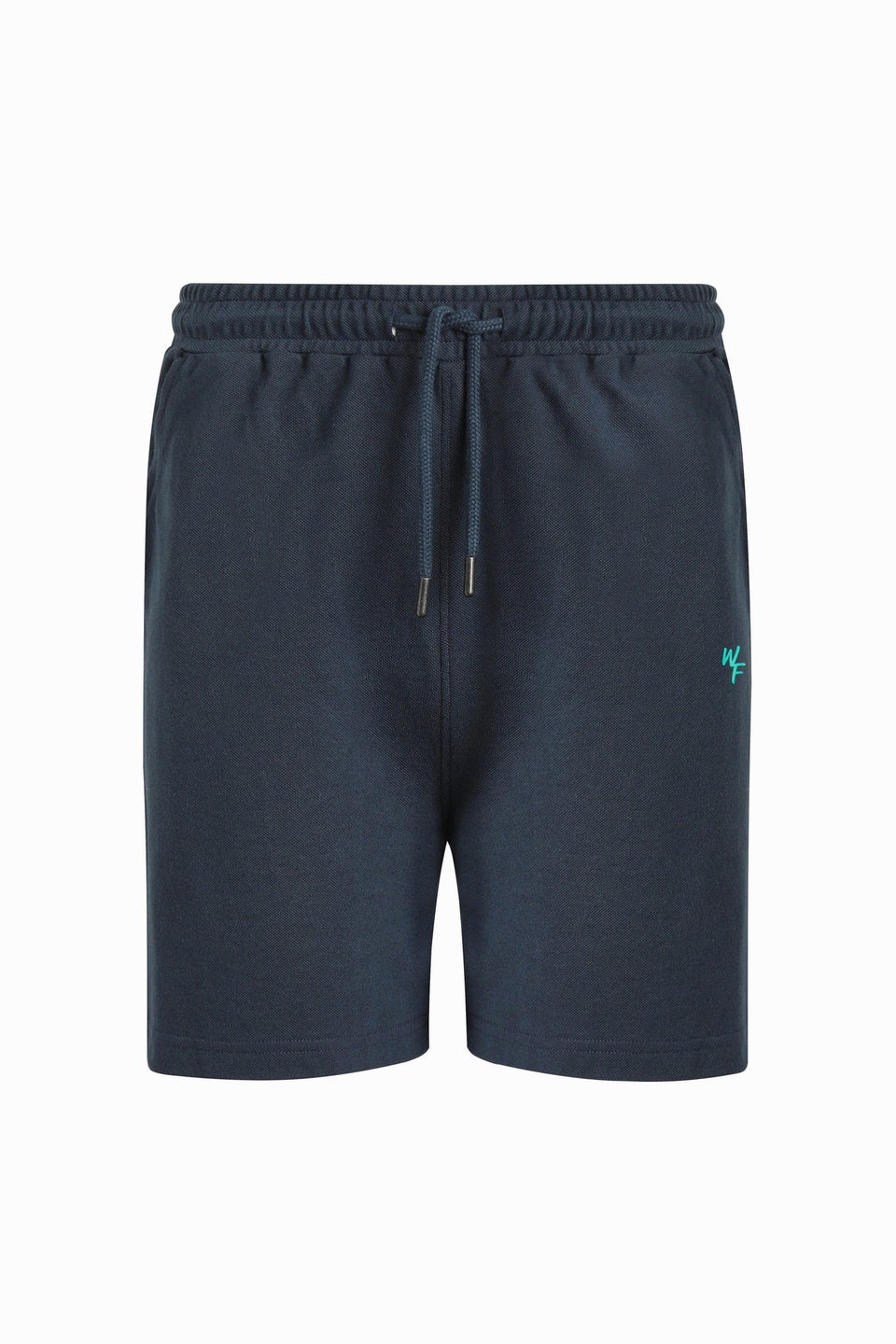 Weird Fish Navy Ebony Pique Shorts