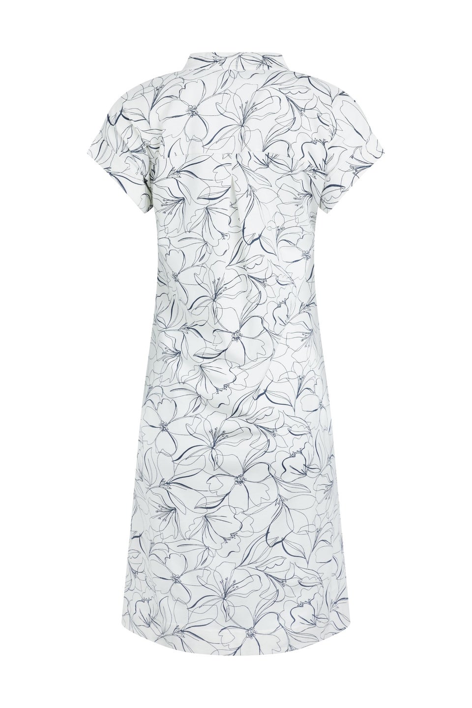 Weird Fish Light Cream Suffolks Printed Jersey Dress