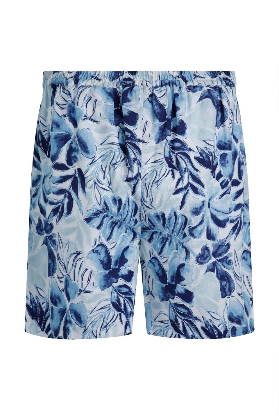 Weird Fish Estate blue Aloha Printed Shorts