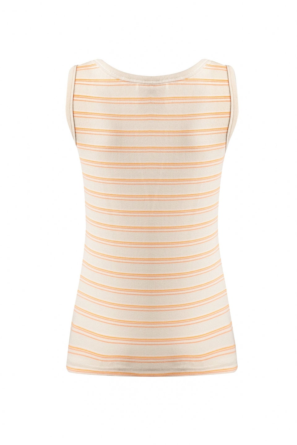 Weird Fish Peachblossom Luna Ribbed Stripe Vest