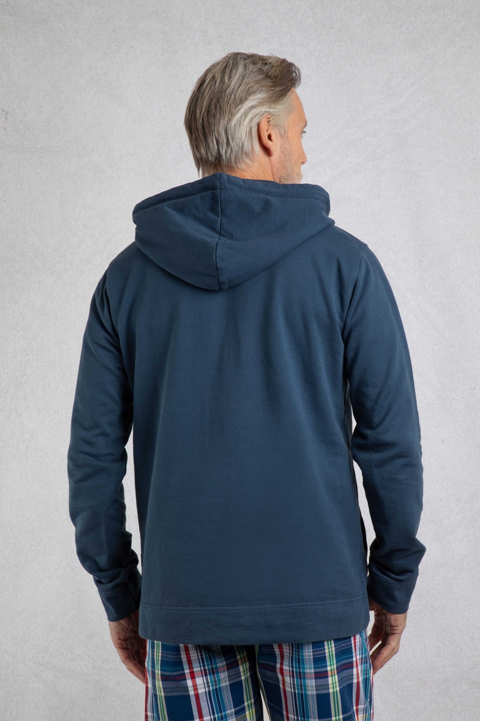 Weird Fish Navy Woodside Sun-Washed Loopback Hoodie