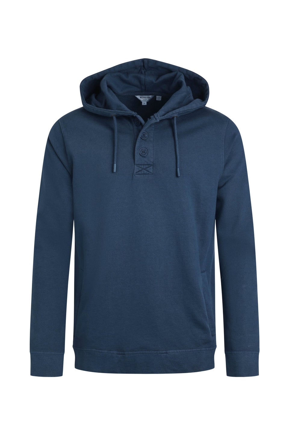 Weird Fish Navy Woodside Sun-Washed Loopback Hoodie