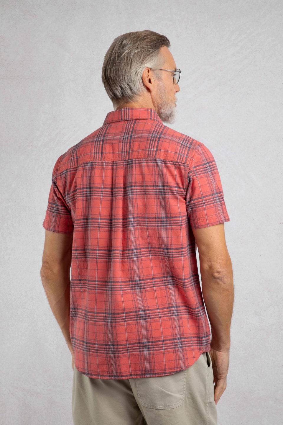 Weird Fish Retro Red Angeles Vintage Wash Short Sleeve Check Shirt
