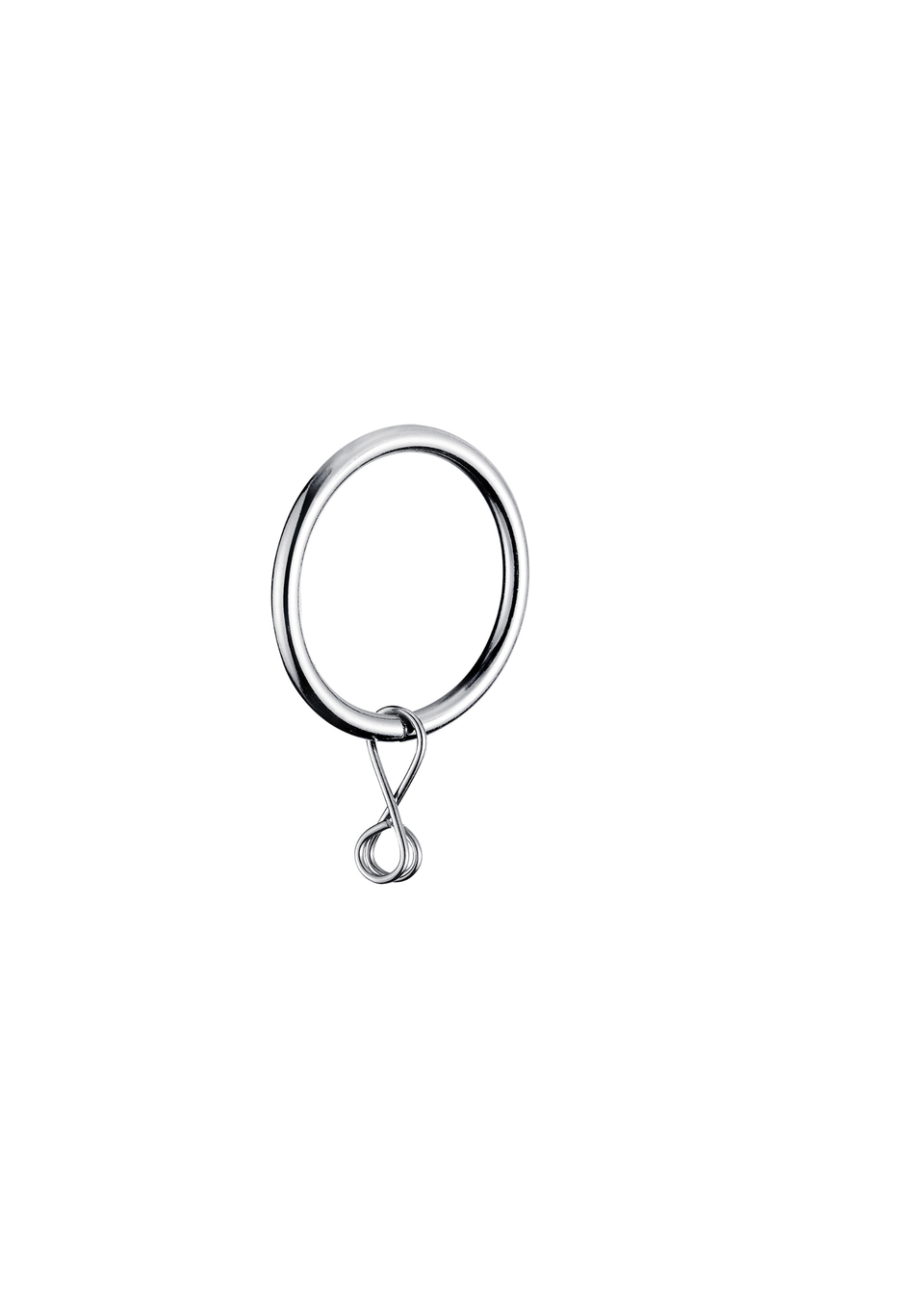 Little Black Book Silver Steel Extendable Diamante Cylinder Curtain Pole(110cm-300cm)