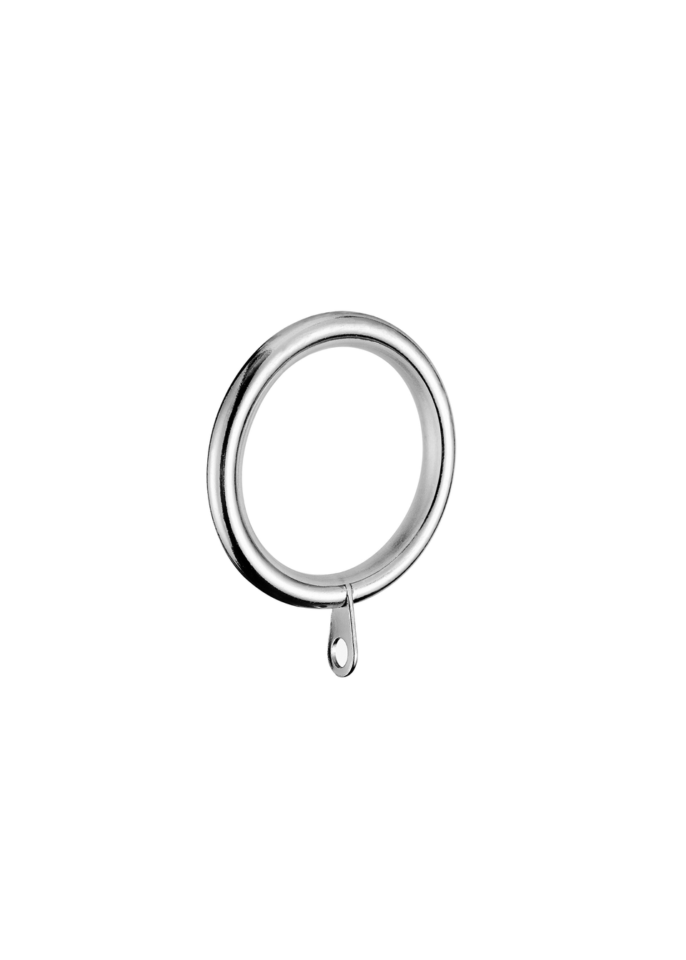 Little Black Book Stainless Steel Extendable Clear Crackled Ball Curtain Pole