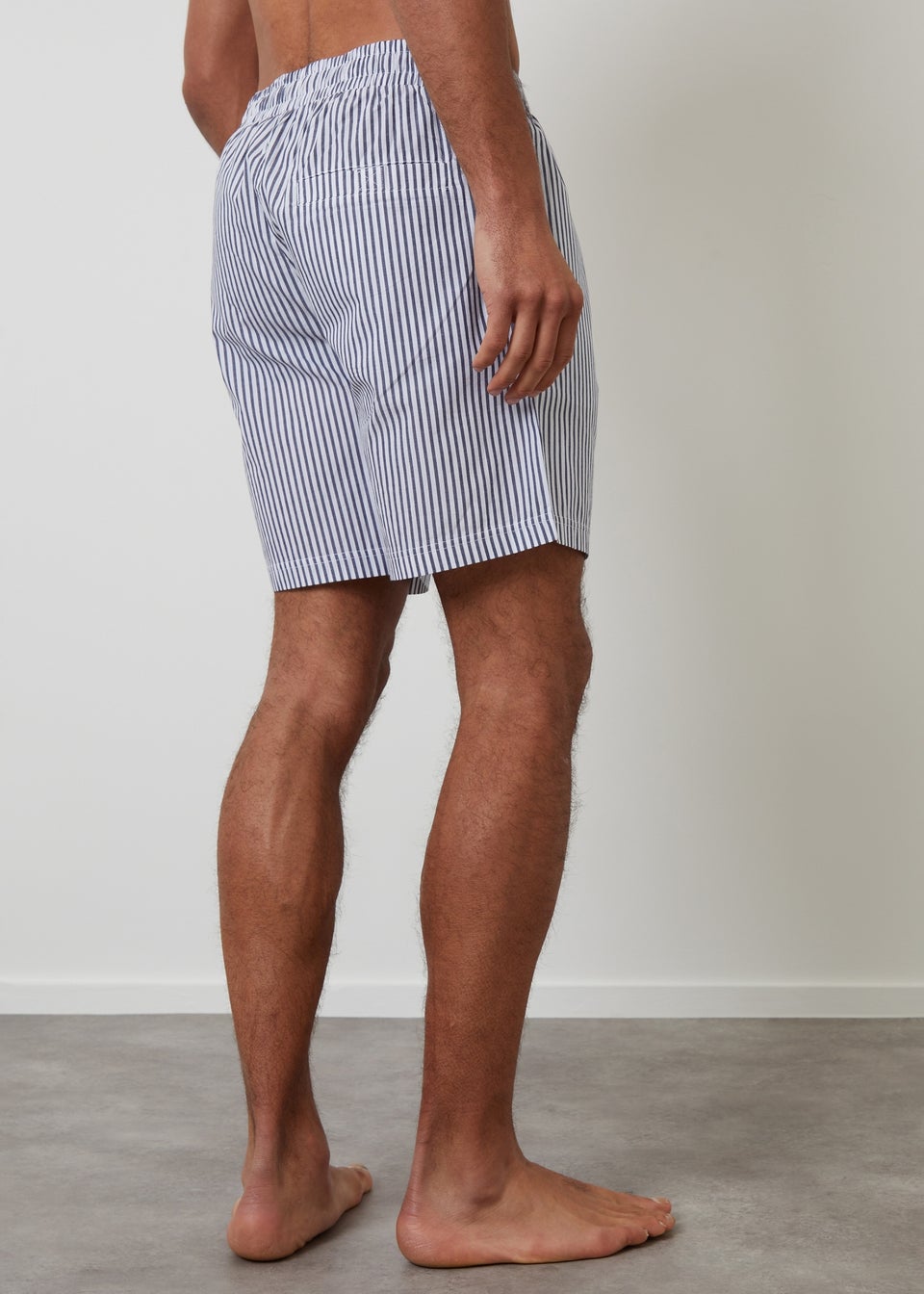 Threadbare Blue 3-Pack Stripe Cotton Poplin Lounge Shorts