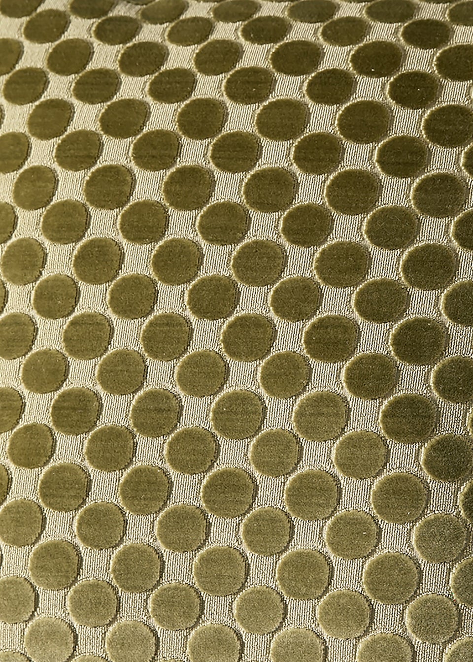 Soiree Velvet Spot Velvet Green Filled Cushion