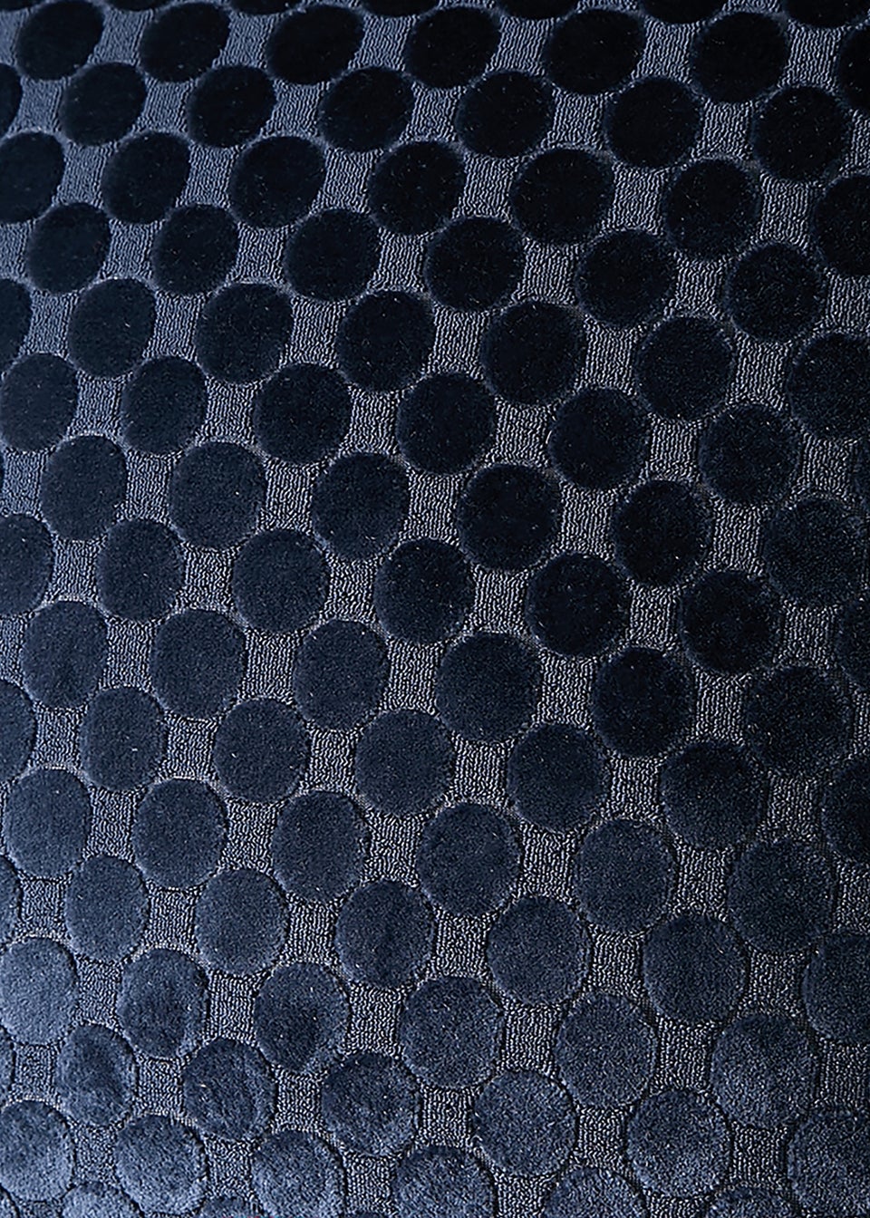 Soiree Velvet Spot Velvet Navy Filled Cushion