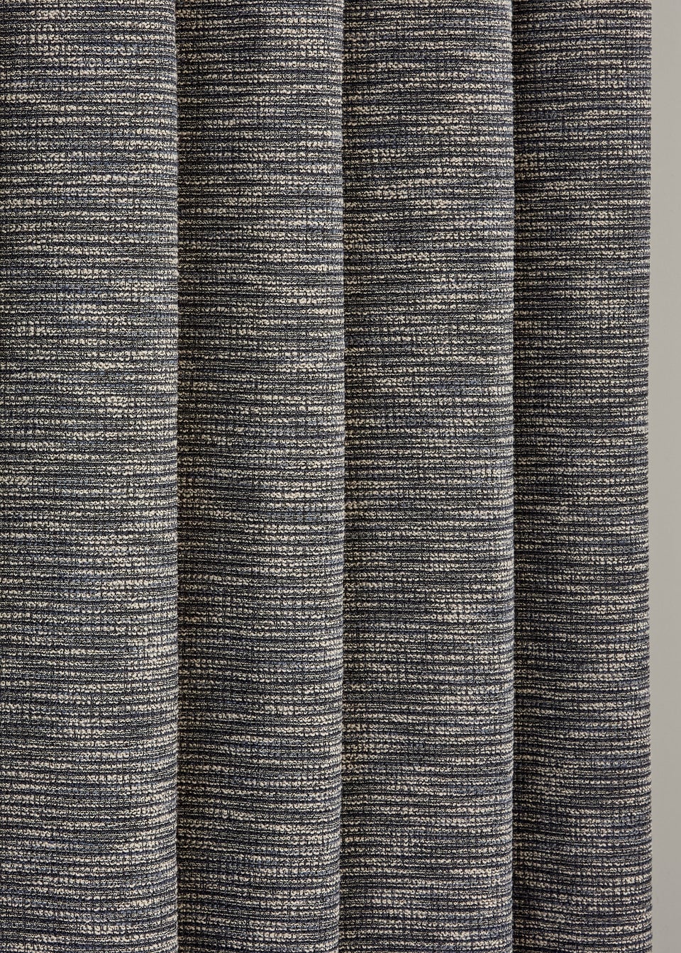 Curtina Talon Jacquard Heavyweight Blue Eyelet Curtains