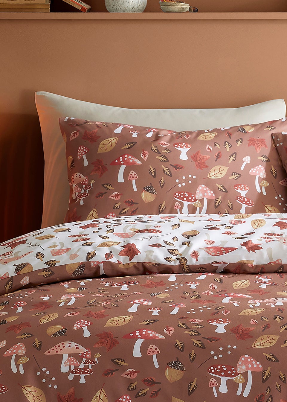 Fusion Woodland Dreams Reversible Natural Duvet Cover Set