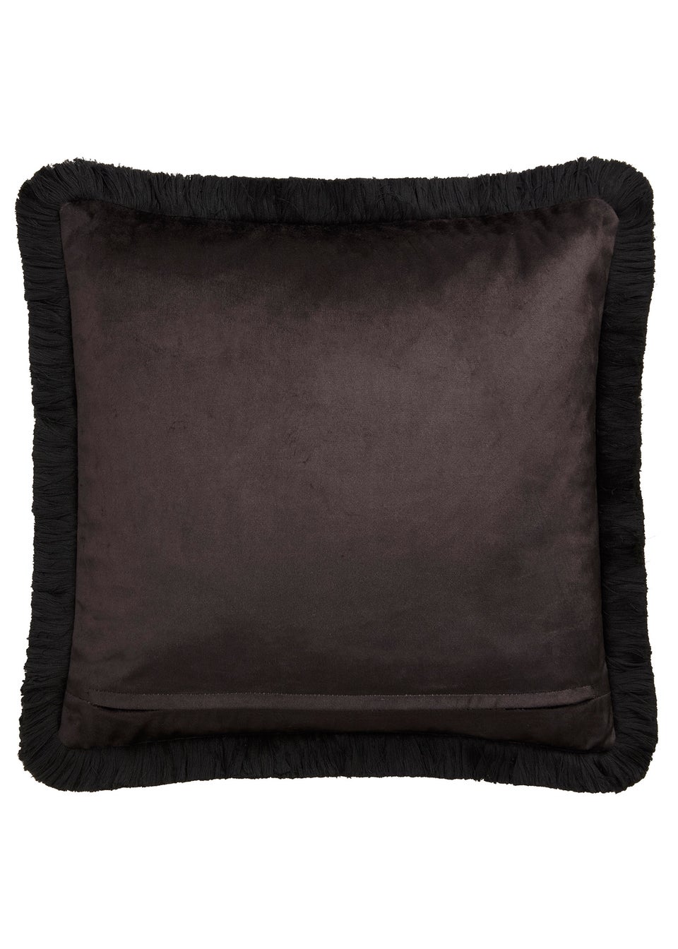 Laurence Llewelyn-Bowen Vista Velvet Black/White Filled Cushion
