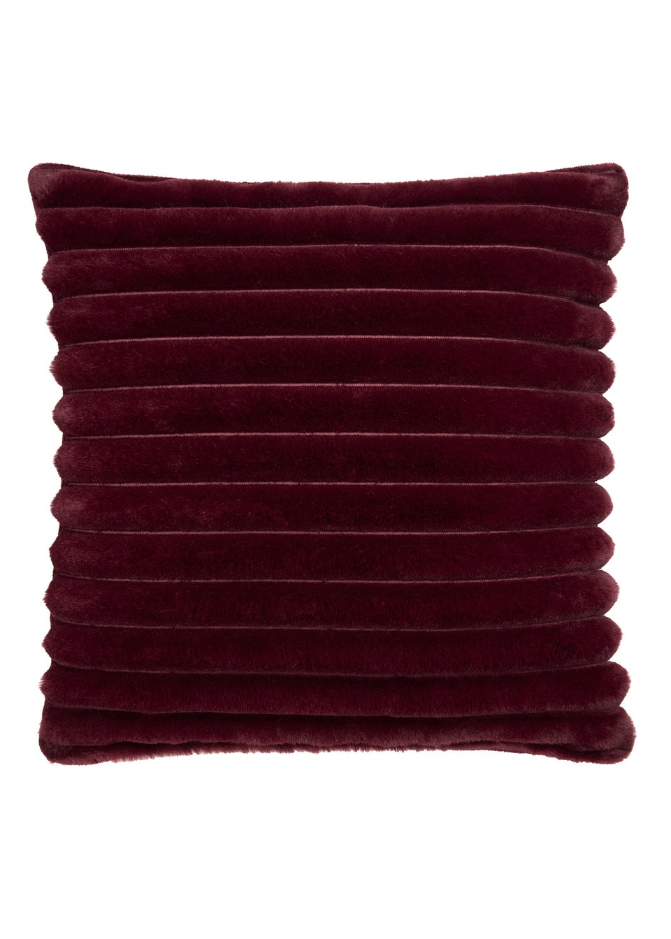 Appletree Morritz Soft Faux Fur Burgundy Filled Cushion