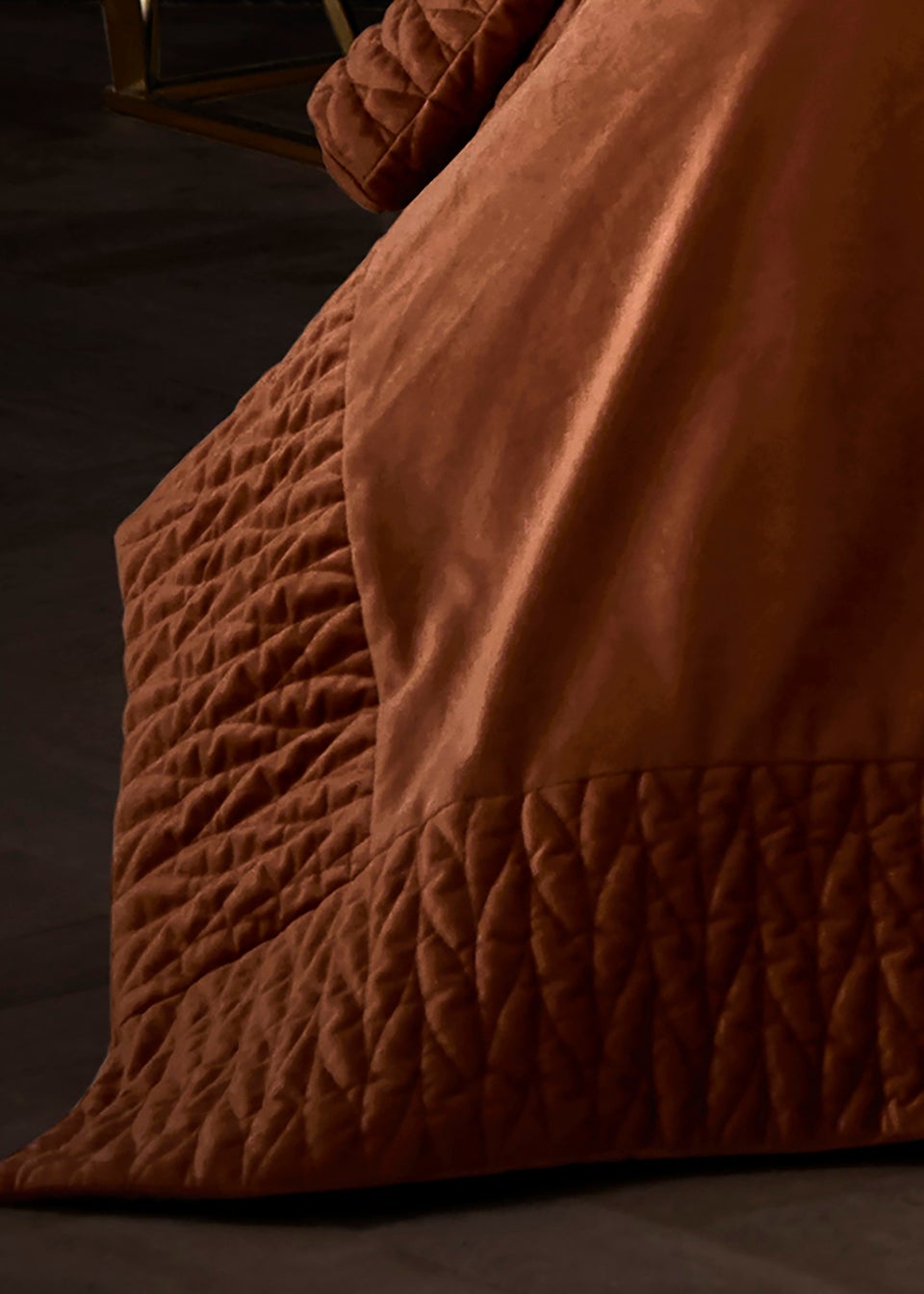 Laurence Llewelyn-Bowen Siena Velvet Spice Bedspread