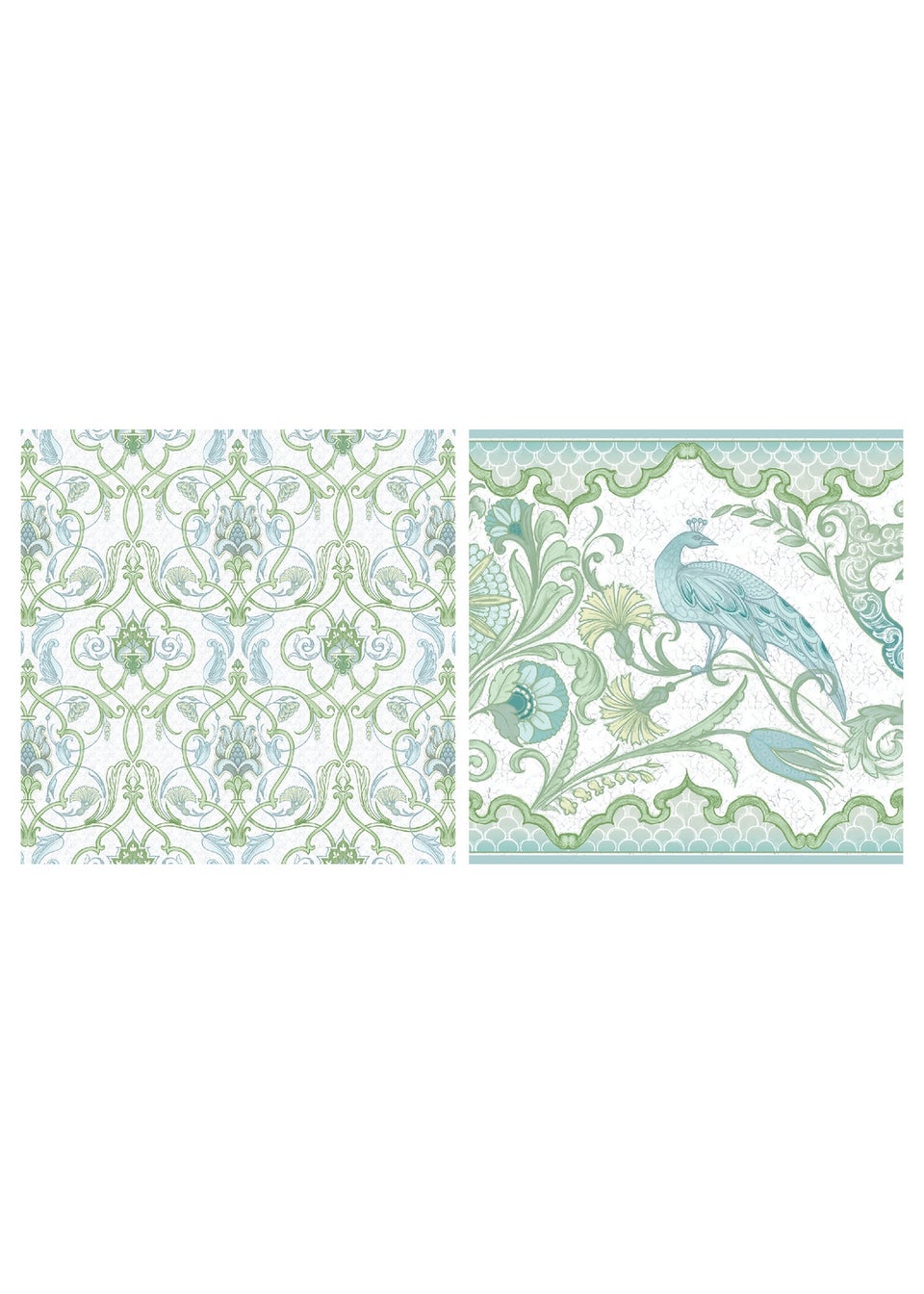 Laurence Llewelyn-Bowen Palm Court Green Napkins - 4 Pack