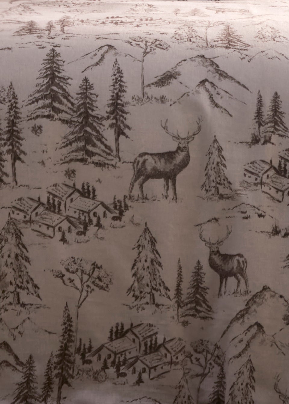 Dreams & Drapes Alpine Stag Brushed Natural Duvet Cover Set