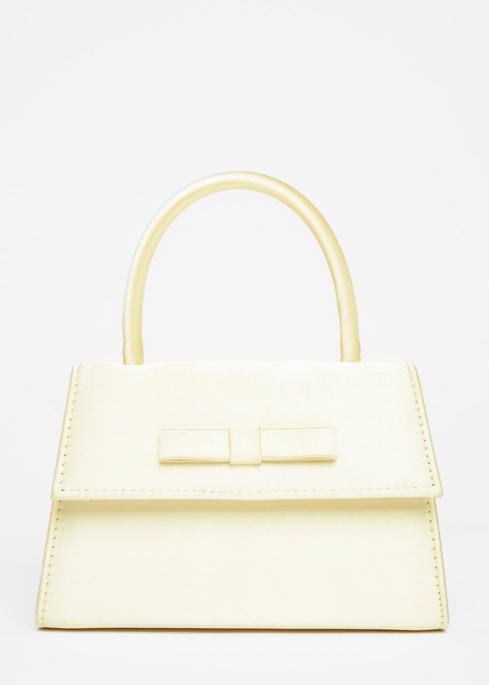 Quiz Yellow Top Handle Bag