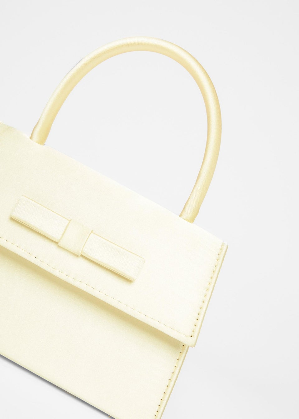 Quiz Yellow Top Handle Bag