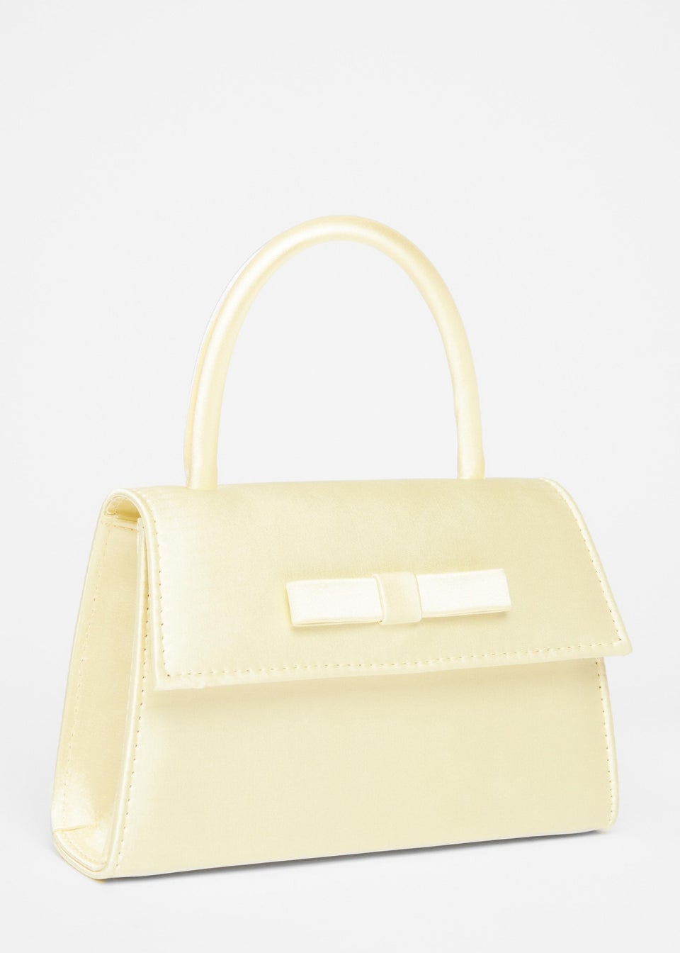 Quiz Yellow Top Handle Bag