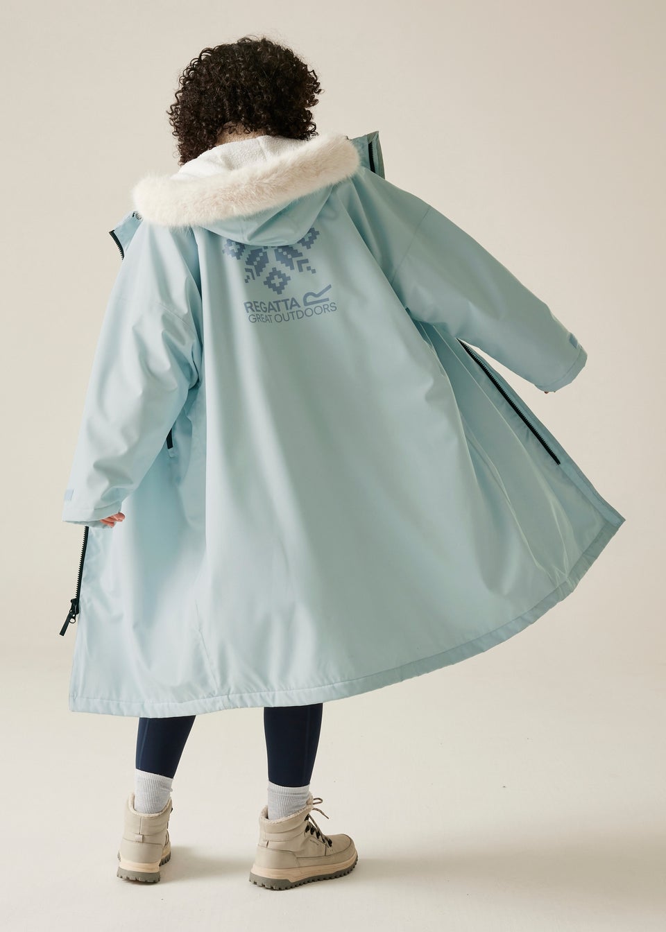 Regatta Pastel Blue Changing  Robe