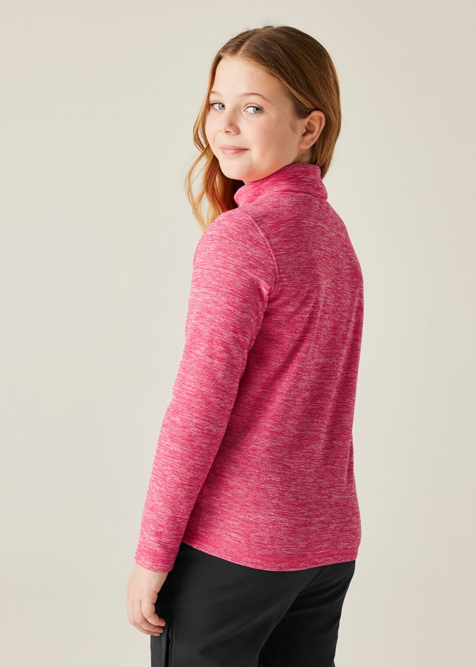 Regatta Candy Pink Kids' Hot Shot Marl Durable Fleece (3-16yrs)