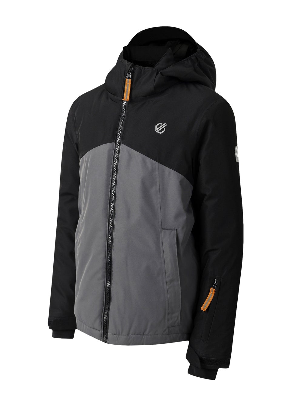 Dare2B Black/Grey Kids' Impose V Waterproof Insulated Jacket (3-16yrs)