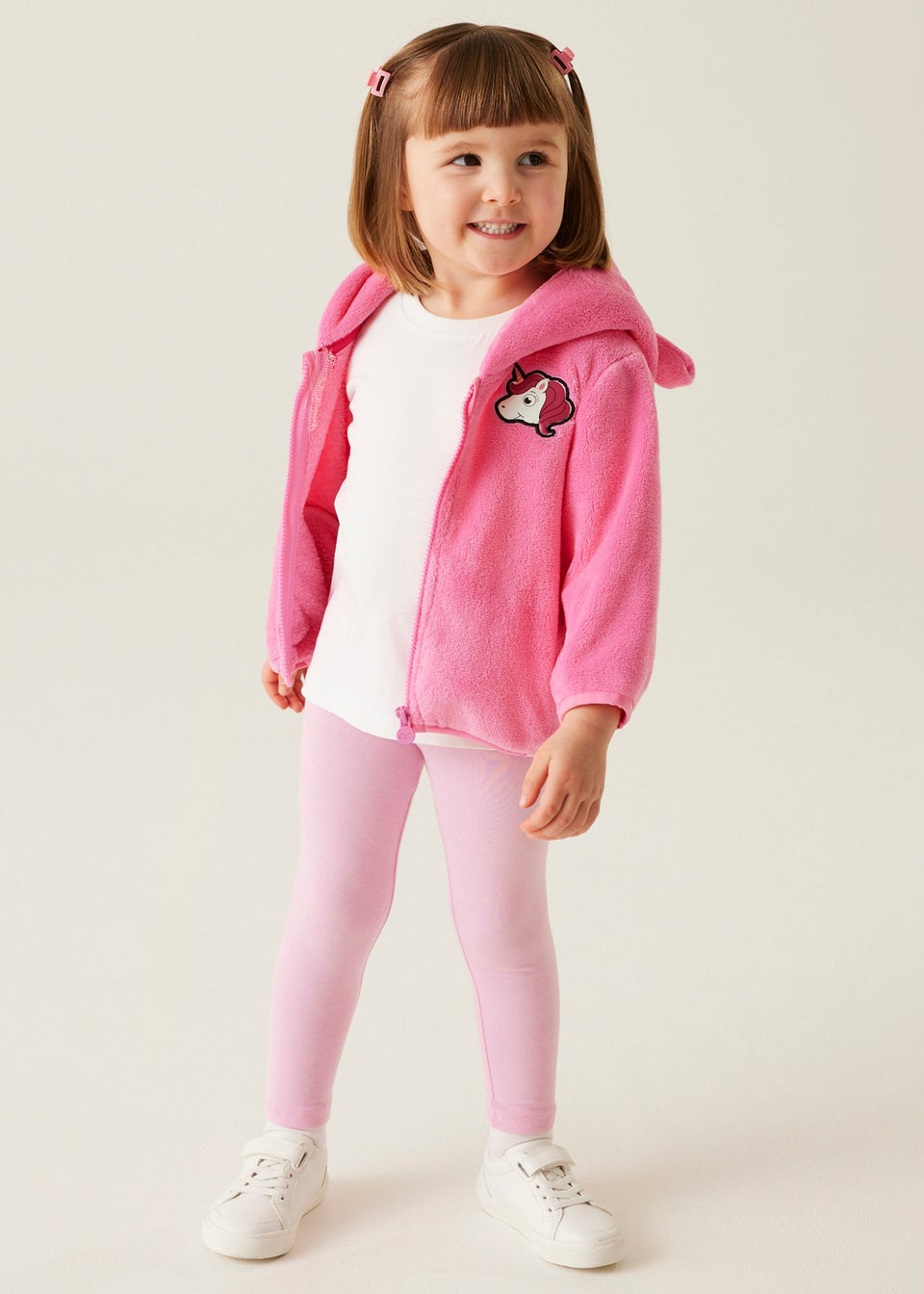 Regatta Pink Multi Kids' Animal Stretch Fleece (6-72 months)