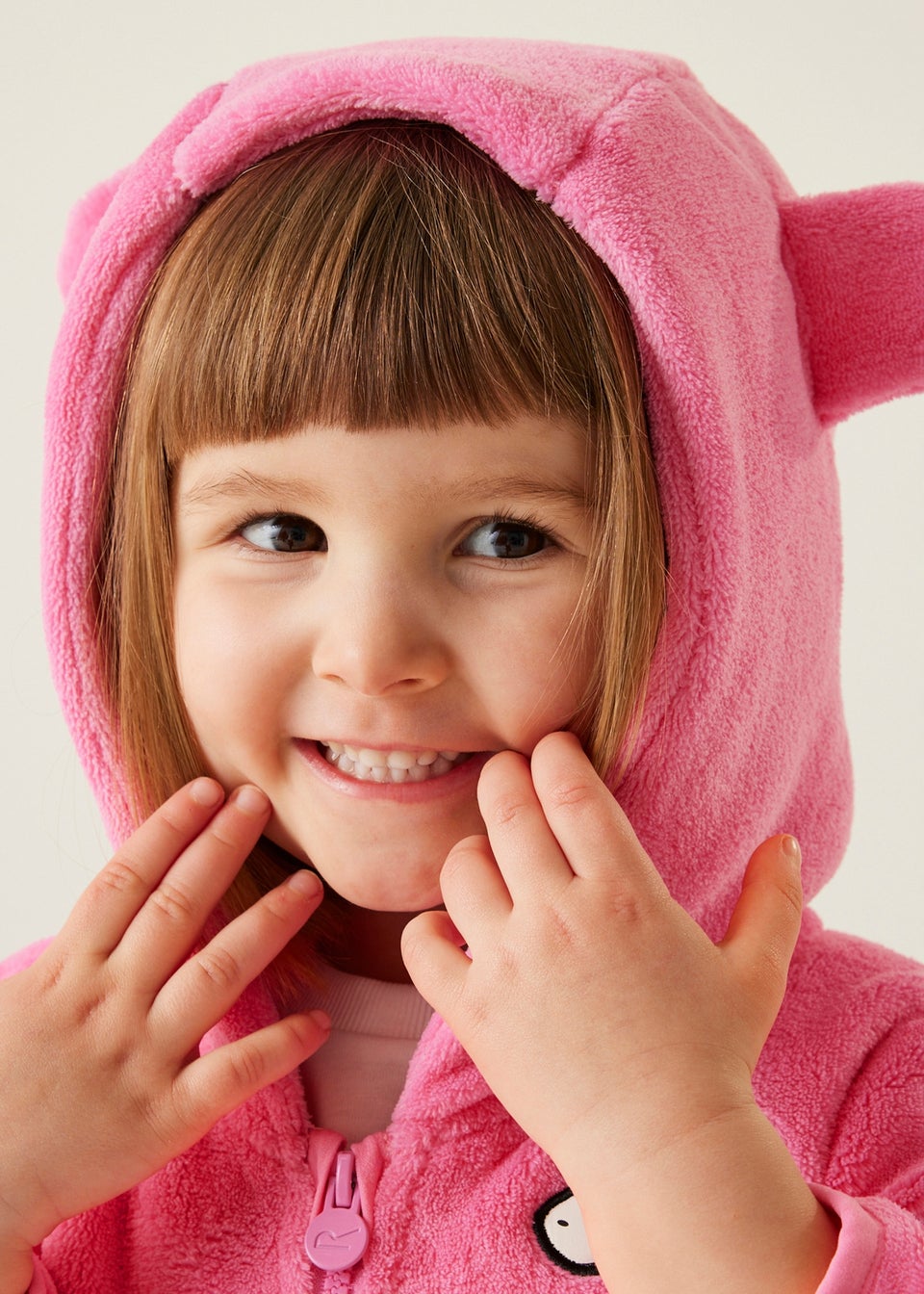 Regatta Pink Multi Kids' Animal Stretch Fleece (6-72 months)