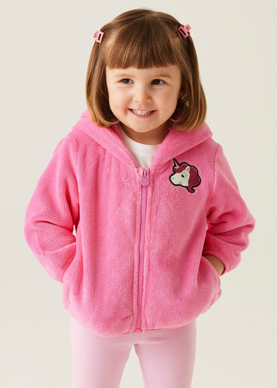 Regatta Pink Multi Kids' Animal Stretch Fleece (6-72 months)