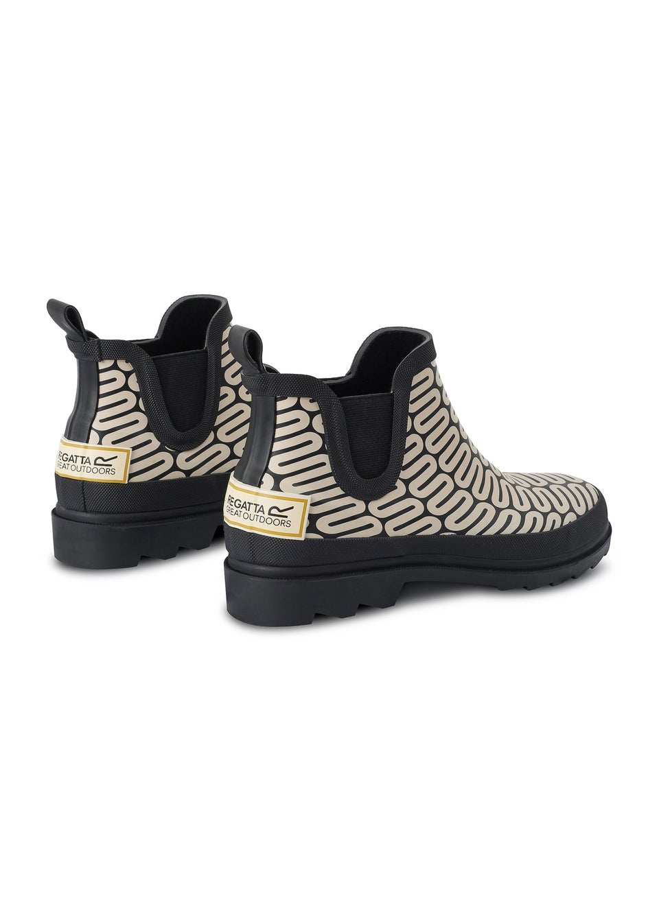 Regatta Black/ Off White Orla Welly Mid Wellies