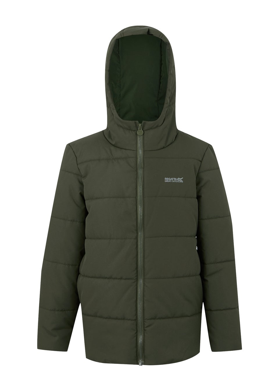 Regatta Forest Green Kids' Halkner Reflective Jacket (3-16yrs)